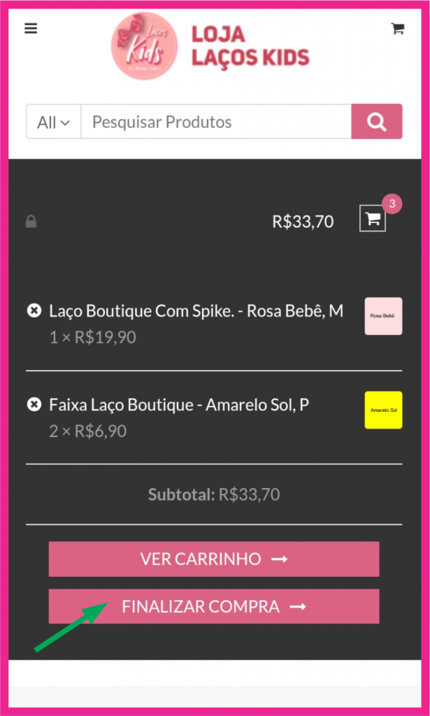 Como comprar laços passo 8