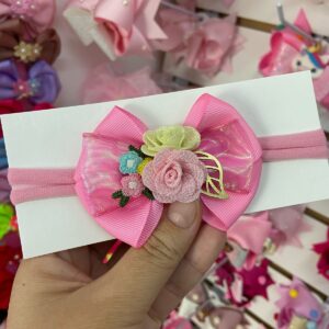 Faixa Rosa com Laço médio.
