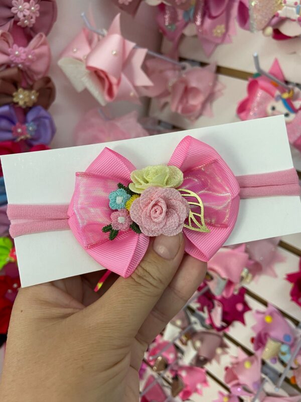 Faixa Rosa com Laço médio.