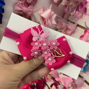 Faixa Rosa com Laço médio.