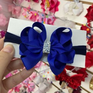 Faixa azul com Laço médio.