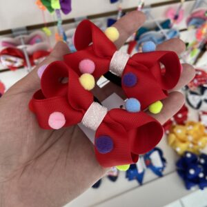 Par de Laços Vermelho com Rabicó