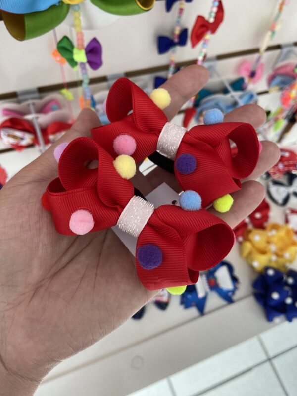 Par de Laços Vermelho com Rabicó
