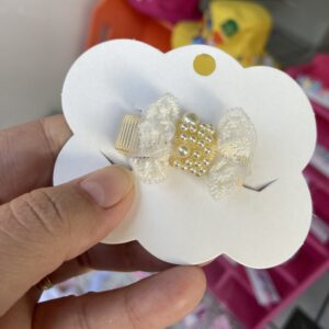 Mini Laço Bege