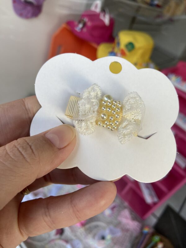 Mini Laço Bege