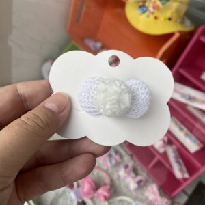 Mini Laço Branco