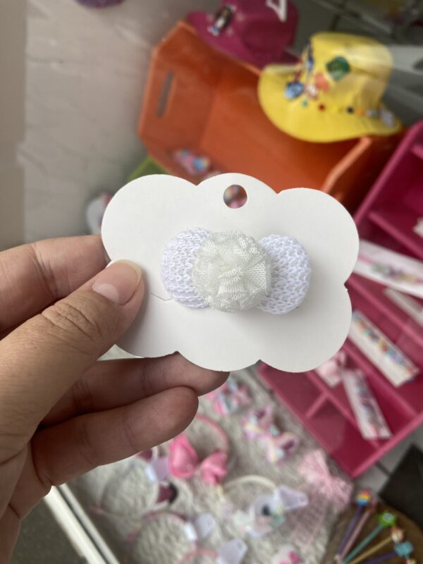 Mini Laço Branco