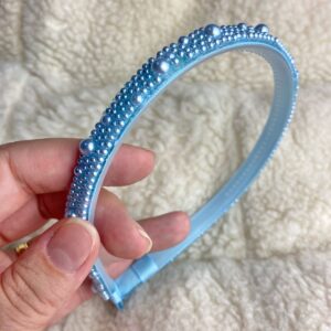 Tiara Azul com Pérola
