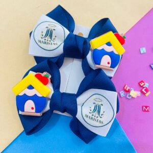 Par de Laço Escolar Coração de Maria