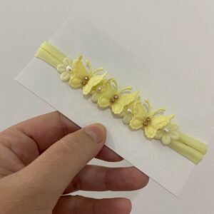 Faixa RN Amarelo Florzinhas e Borboletas