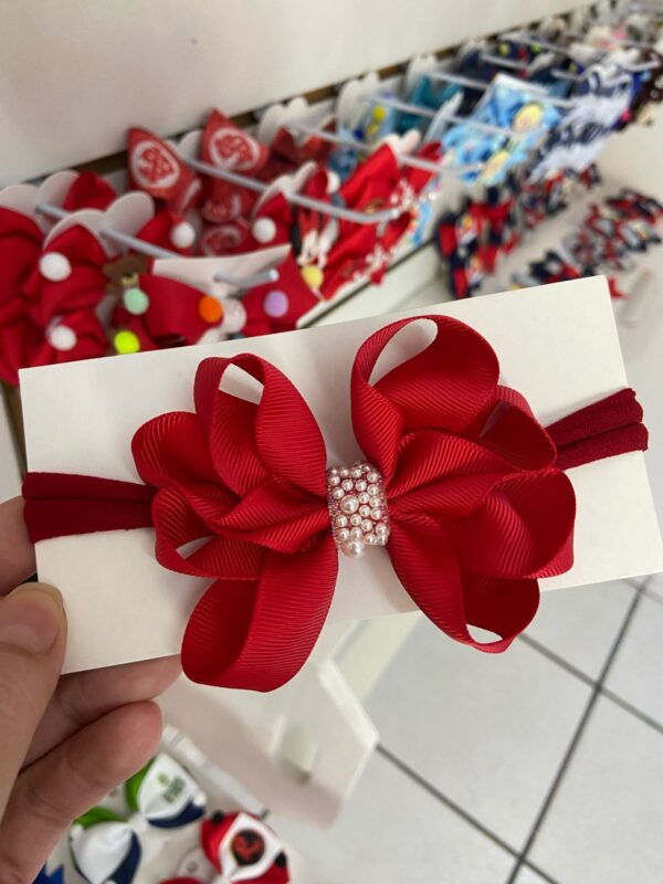 Faixa Vermelho com Laço médio.