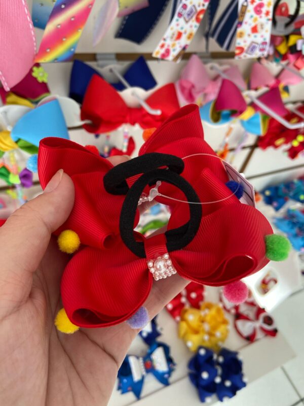 Par de Laços Vermelho com Rabicó - Imagem 2
