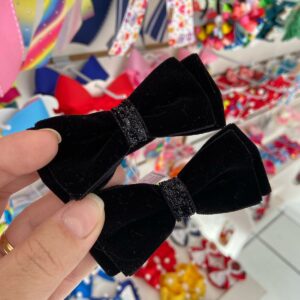 Par de Laços Preto com Rabicó