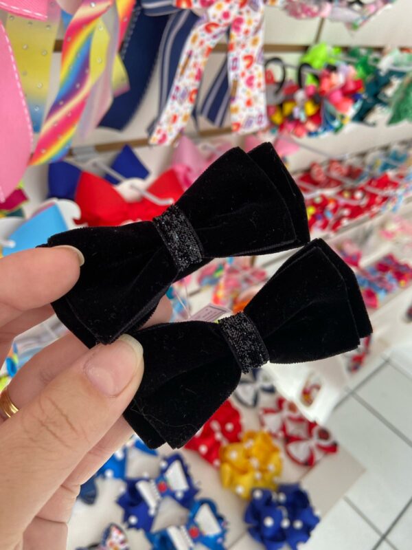 Par de Laços Preto com Rabicó