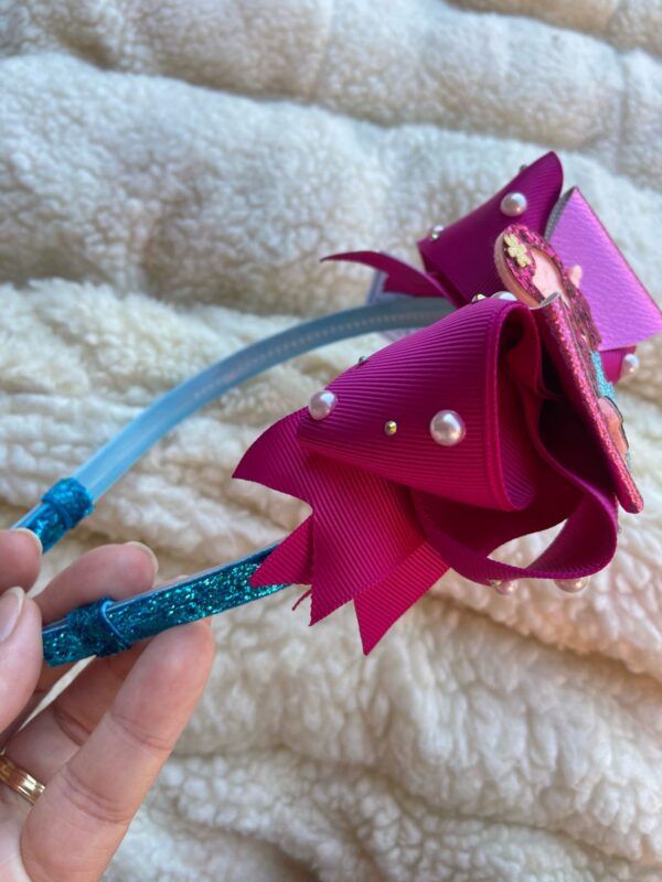 Tiara Rosa com Sereia - Imagem 4