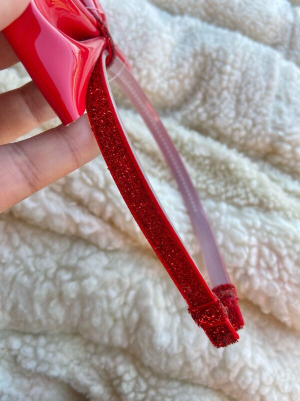 Tiara Laço em Pé Vermelho