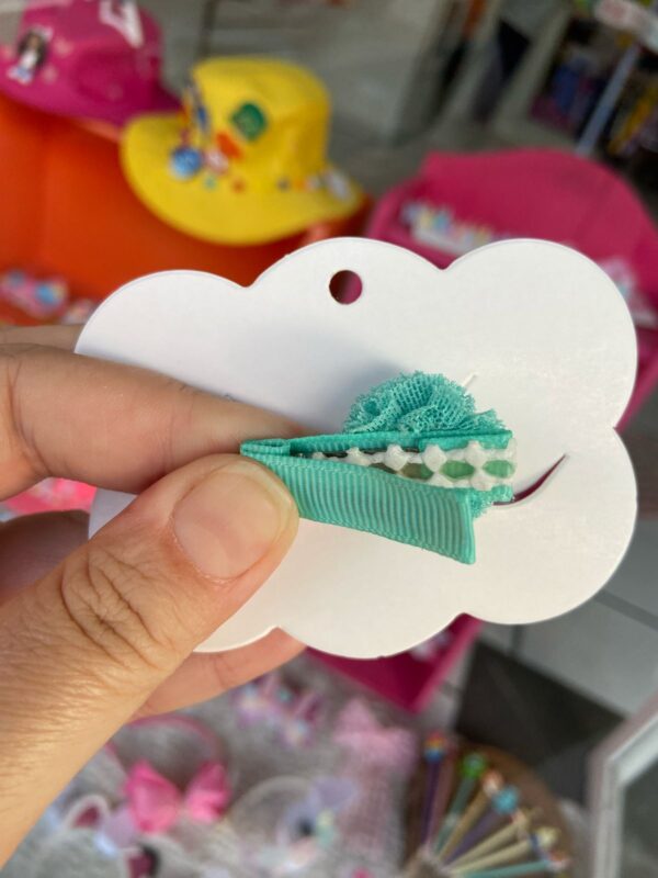 Mini Grampo Pompom Verde - Imagem 2