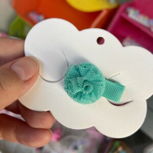 Mini Grampo Pompom Verde