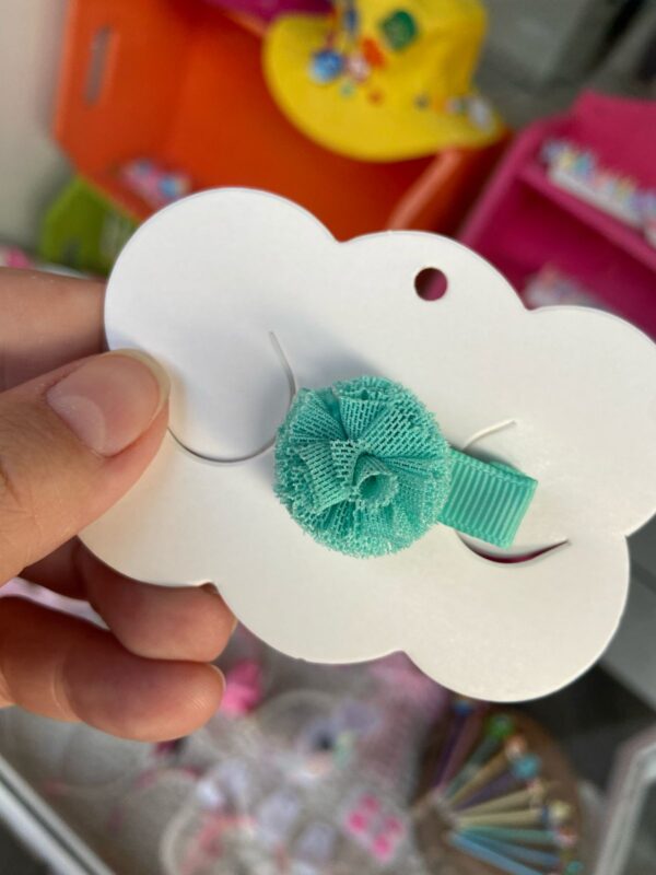 Mini Grampo Pompom Verde
