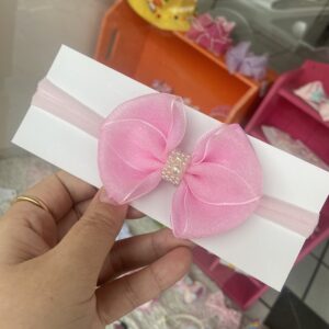 Faixa Lilás - Laço Médio Organza