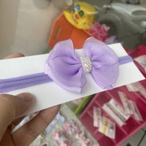 Faixa Lilás - Laço Médio Organza