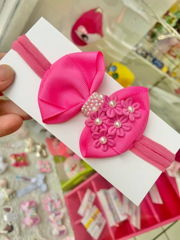 Faixa RN Rosa com Flores
