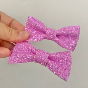Par de Laço Rosa com Rabicó.