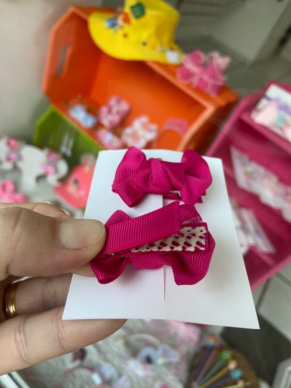 mini para rosa mostrando a parte de trás.