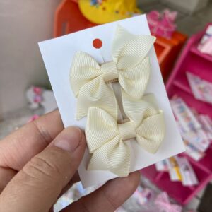 Mini Par de Laços Off White