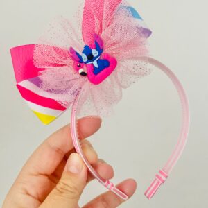 Tiara do Stitch Rosa.