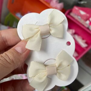 Mini Par de Laços Off-White