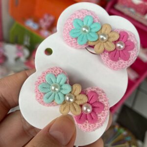 Mini Par de Laços Rosa