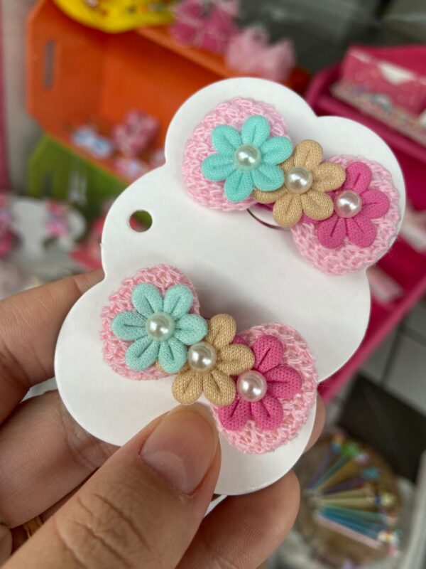 Mini Par de Laços Rosa