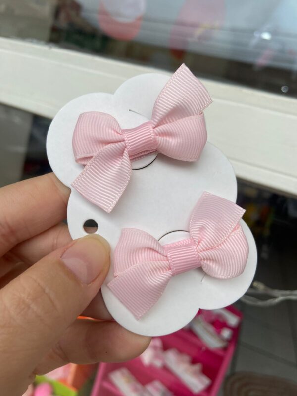 Mini Par de Laços Rosa