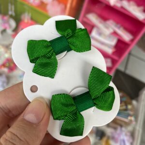 Mini Par de Laços Verde