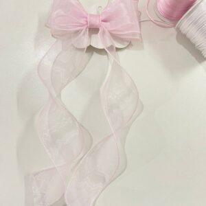 Laço Rosa com Pontas