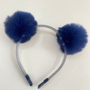 Tiara com pompom azul