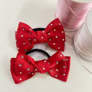 Par de Laço Vermelho com Rabicó