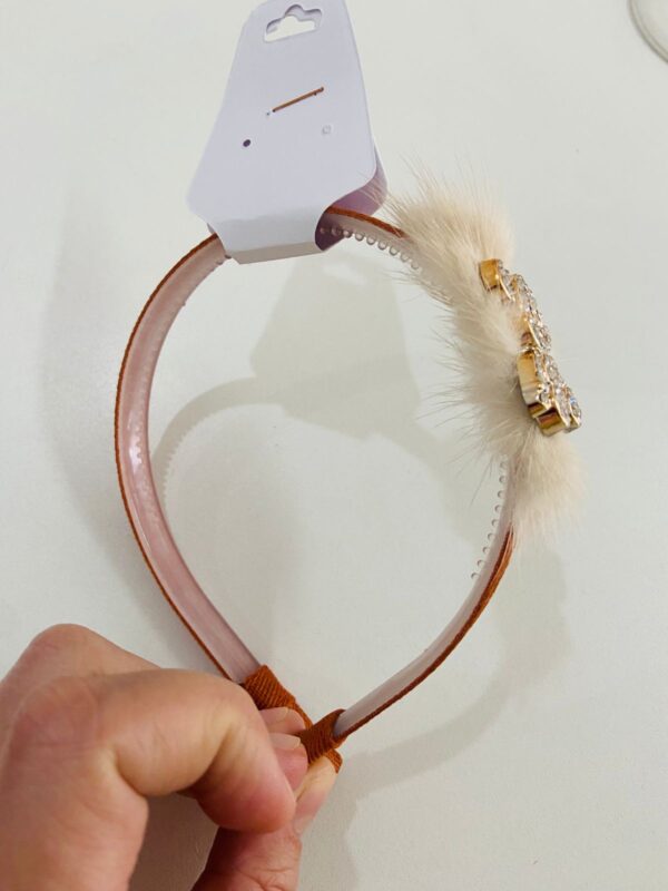 Tiara com Aplique de Urso com Strass - Imagem 2