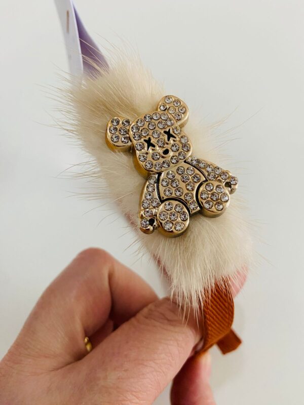 Tiara com Aplique de Urso com Strass