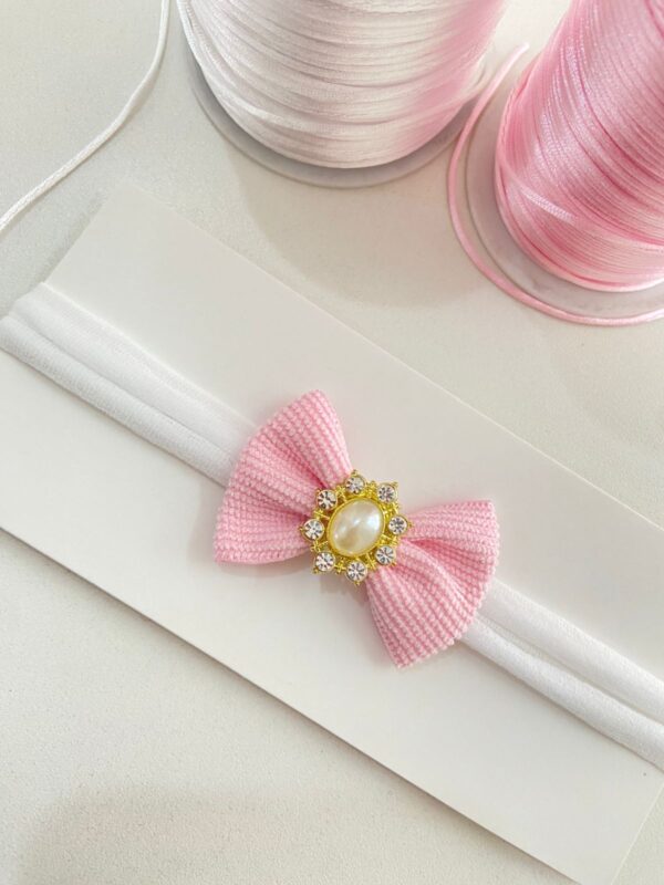 Faixa com Laço rosa