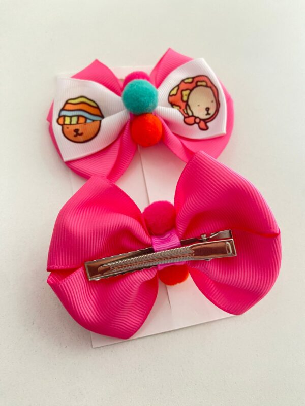 Par de Laço Rosa Bobbie Goods | No Bico-de-pato