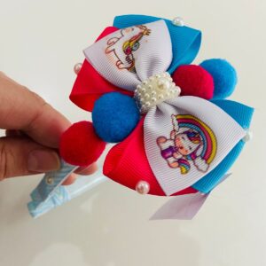 Tiara Azul Rosa Unicórnio