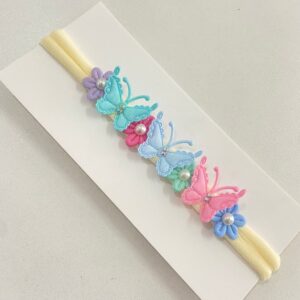 Faixa RN Colorida Bebê Florzinhas e Borboletas