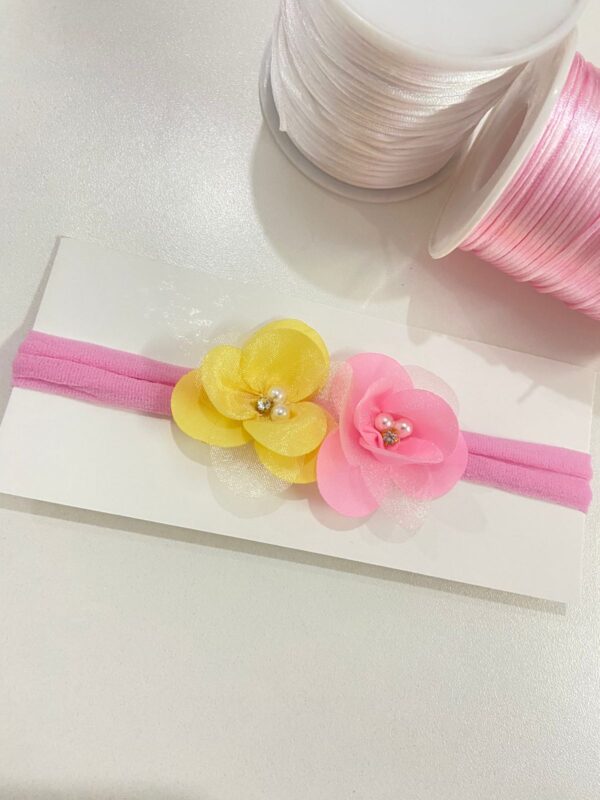 Faixa com Flor Colorida
