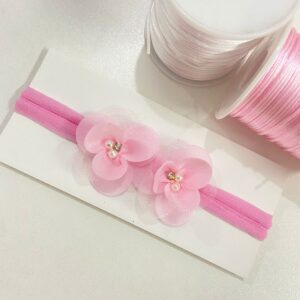 Faixa com Flor Rosa