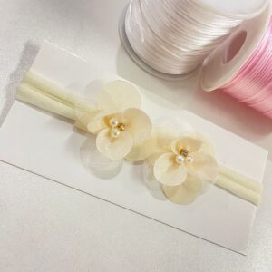 Faixa com Flor Off-White