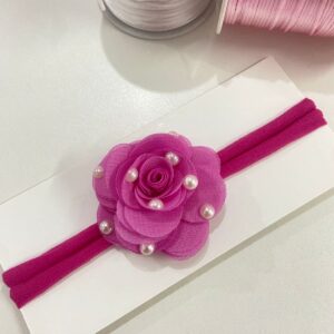 Faixa com Flor Rosa