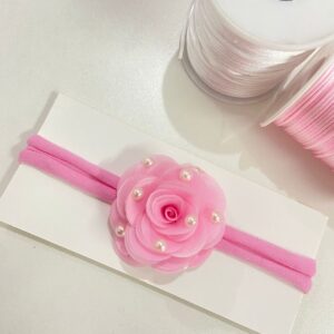 Faixa com Flor Rosa