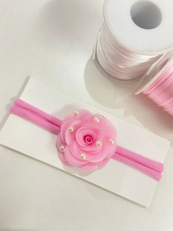 Faixa com Flor Rosa